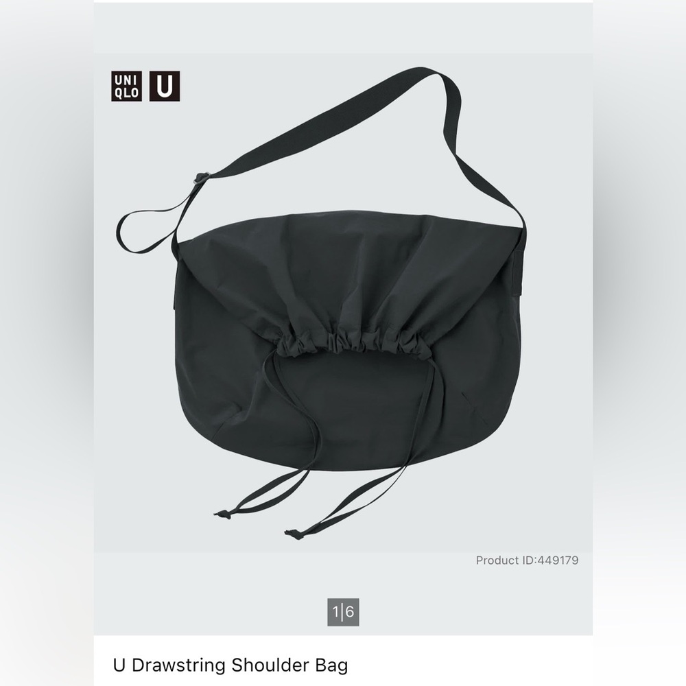 Uniqlo U Drawstring Shoulder Bag